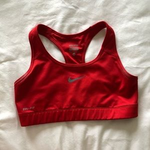 Red Nike Sports Bra